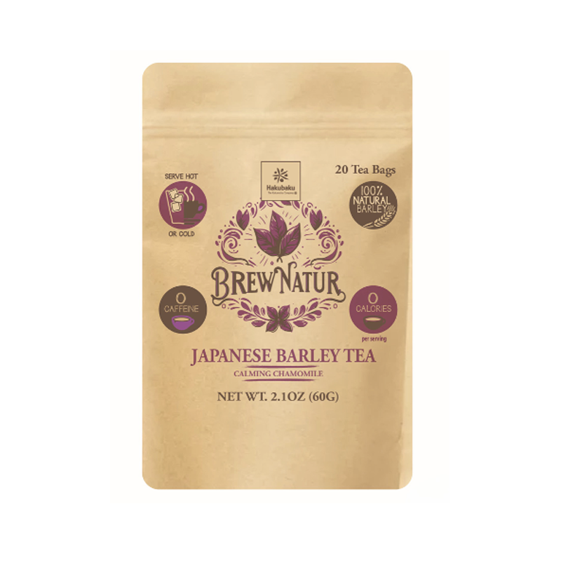 Brew Natur Japanese Barley Tea Chamomile, 20ct teabag