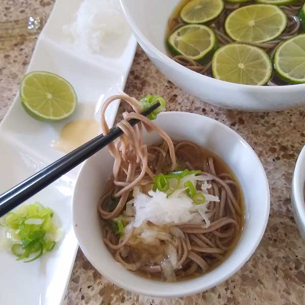 cold soba noodles