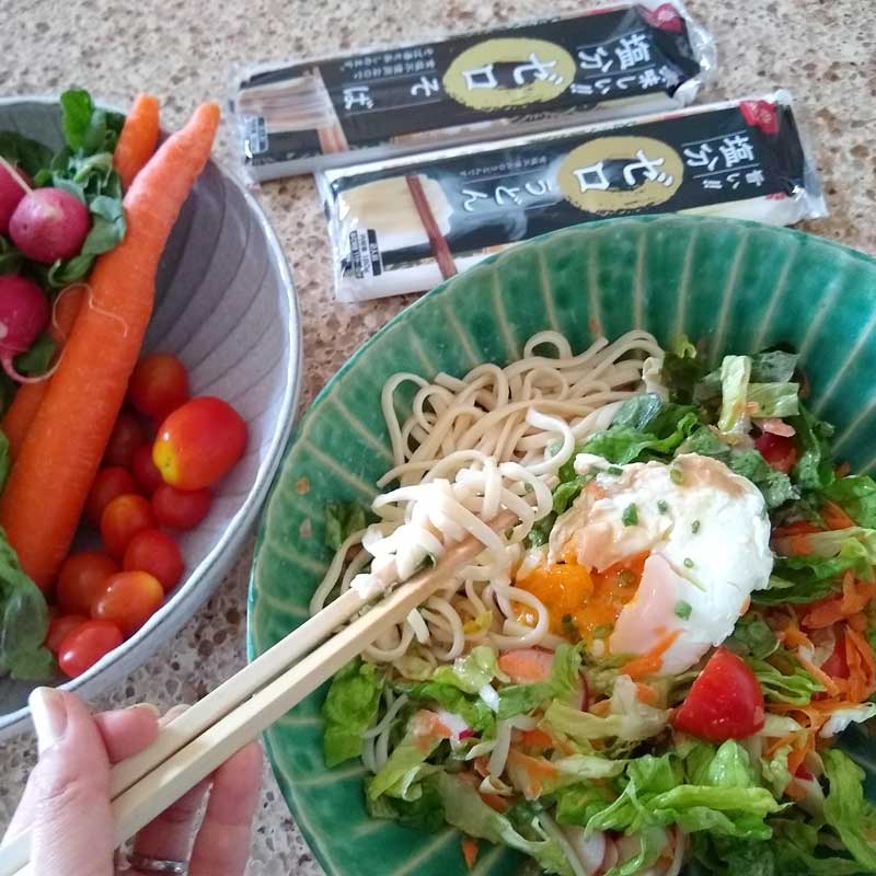 Featured image for “Immune System Boosting Noodle Salad with Udon and Soba Noodles”